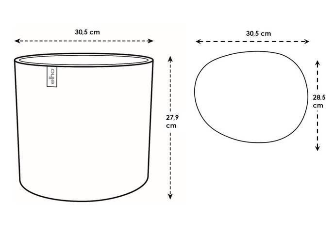 eden 30cm leinenweiß
